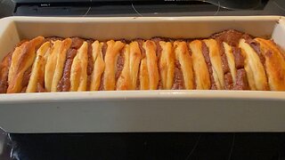 Pumpkin Pie or Apple Pie Pull-Apart Loaf made with Canned Biscuits