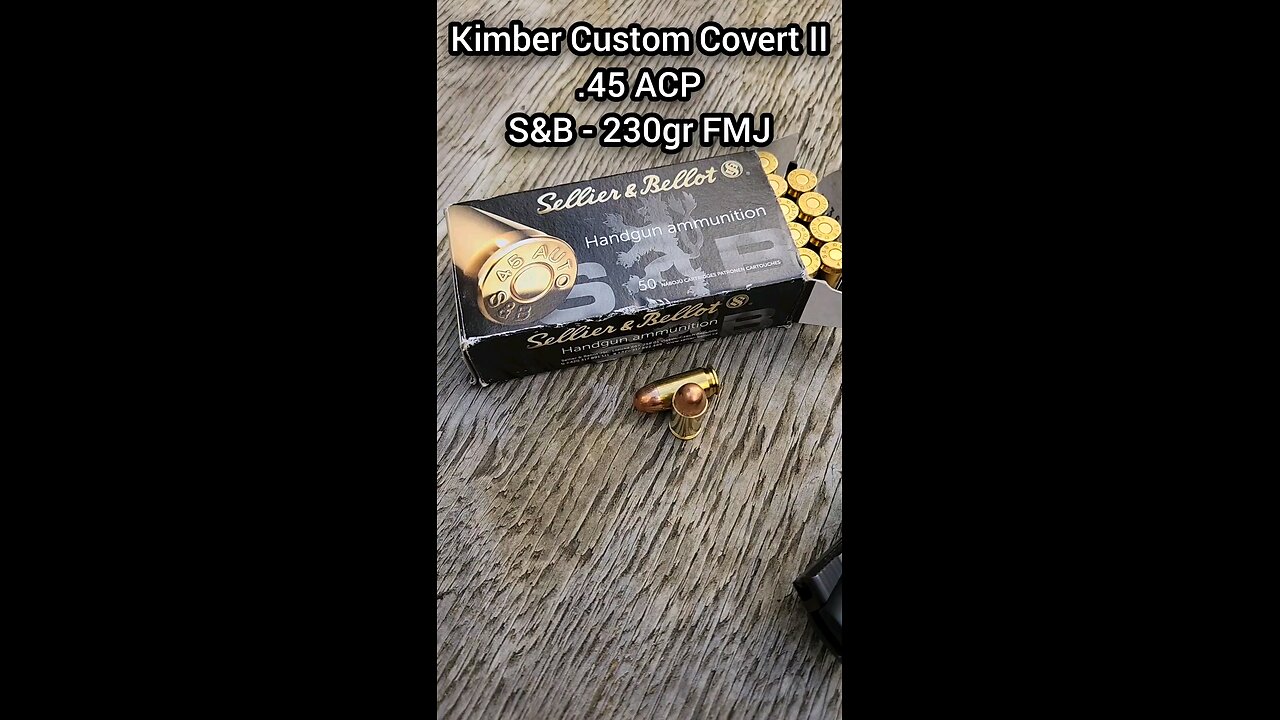 [Chrono] (.45 ACP) Kimber Custom Covert II - Sellier & Bellot 230gr FMJ