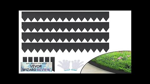 VEVOR Steel Landscape Edging 4-pack Steel Garden Edging Borders 40" L x Review