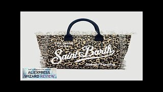 New Leopard Print Women's Bag Women's Large Capacity Canvas Tassel Design Handbag Review