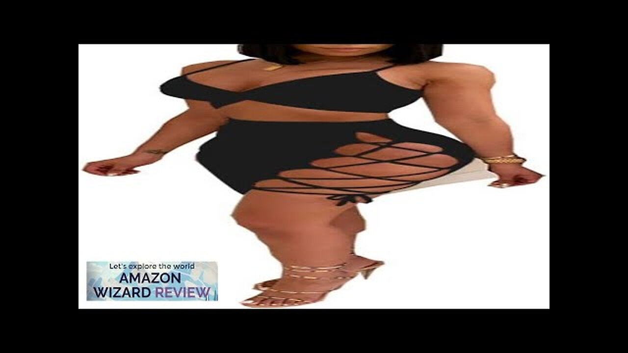 Women's Sexy Sleeveless Bodycon Club Mini Dress 2024 Summer Spaghetti Strap Cut Review