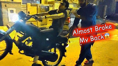 Driving A Bike For The First Time! (Karachi, Pakistan)