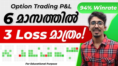 My 6 Months Option Trading PNL Review | Option Trading Explained Malayalam | Stock Market Malayalam