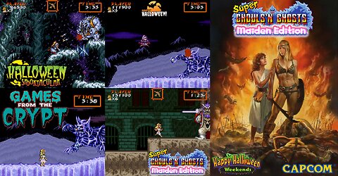 Games from the Crypt 2025 - Super Ghouls N Ghosts: Maiden Edition (Super Nintendo Rom Hack) - Skating on Thin Ice!.....in her Boxer Shorts/Panties! Time to Face off against Satan! (Part 2)
