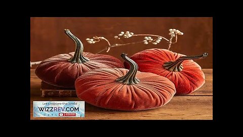 Halloween Party Decoration Simulated Velvet Pumpkins Soft Foam Pumpkin Exquisite Artificial Review