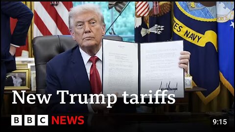 Donald Trump announces new tariffs on drugs, trucks and kitchen cabinets | BBC News