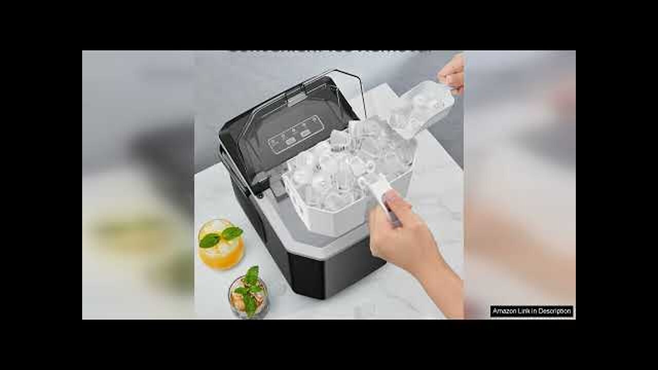 Silonn Ice Maker Countertop Portable Ice Machine with Carry Handle Self-Cleaning Ice Review