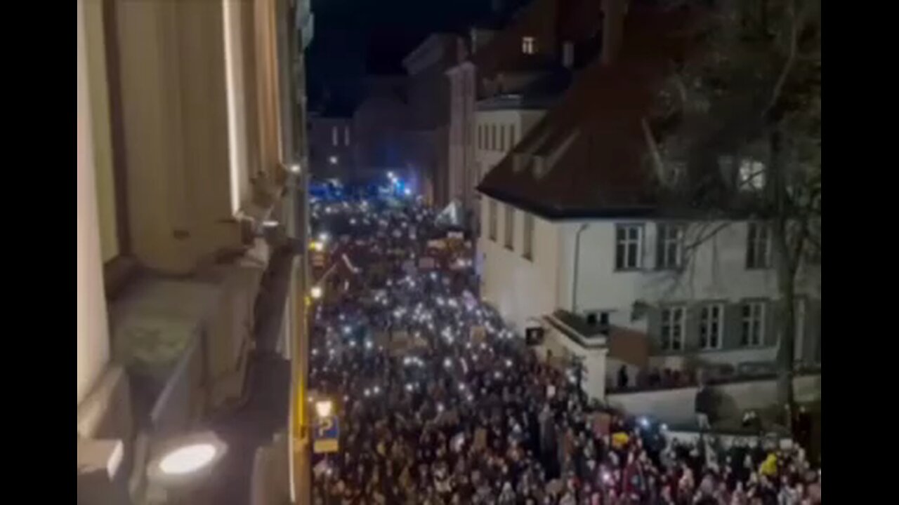 Around 5,000 people protested in Latvia after the country's parliament