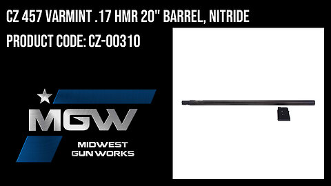 CZ 457 Varmint .17 HMR 20" Barrel, Nitride - CZ-00310