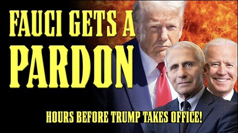 BIDEN PARDONS FAUCI & JAN 6TH COMMITTEE THE MORNING OF THE TRUMP INAUGURATION!!