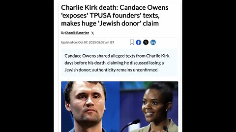 Charlie Kirk and the Israel Psyop