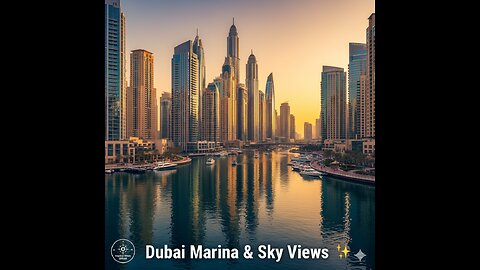 Dubai Marina 🌊 & Sky Views 🏙️ | Luxury Travel Vibes 🇦🇪 | Explore Vibes Official