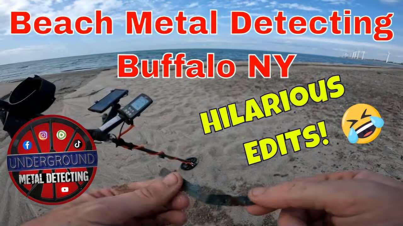 Beach Metal Detecting - Woodlawn Beach, Buffalo NY - fun edits!