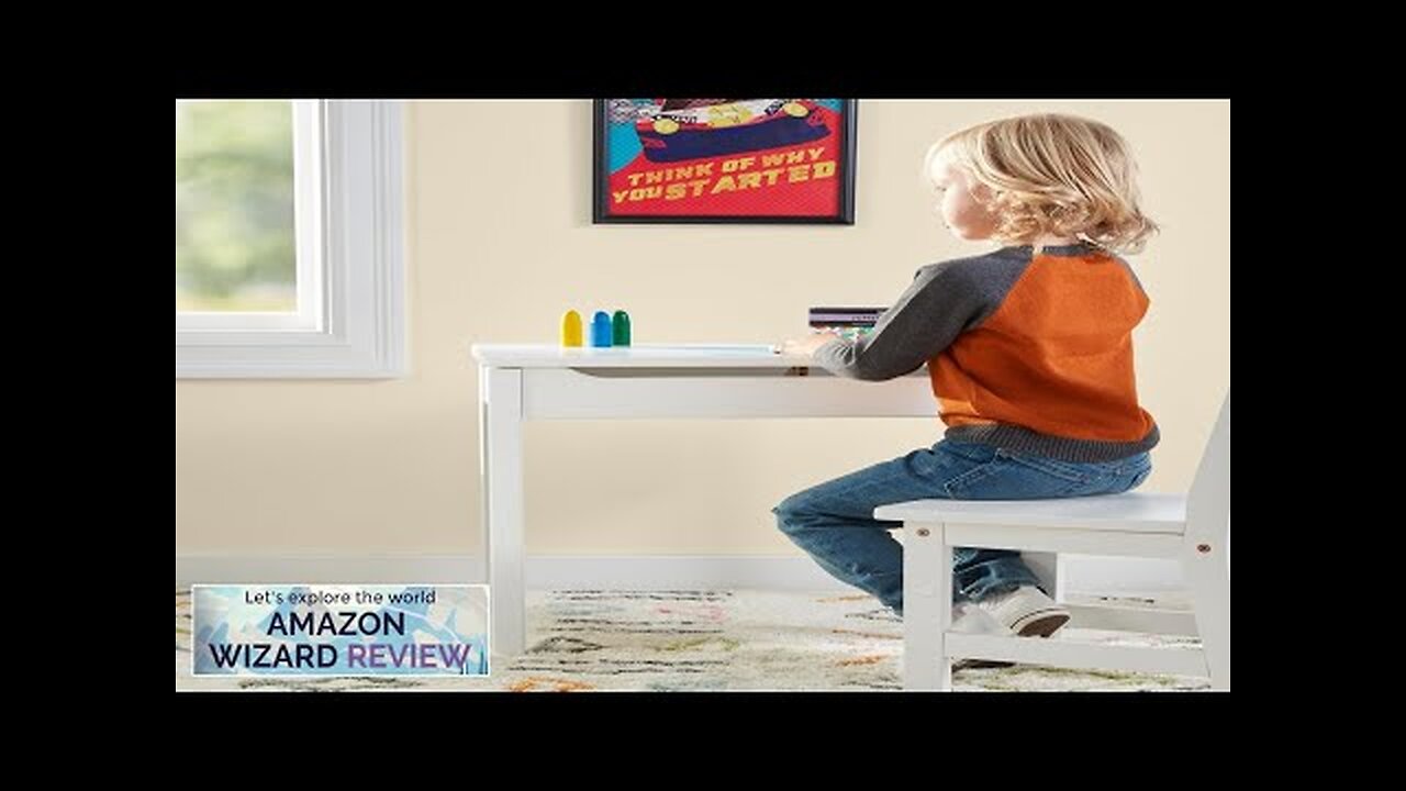 Amazon Basics Wood Lift-Top Kids Rectangular Study Desk White Review