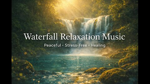 Beautiful Waterfall Relaxation Music 🌊#1295