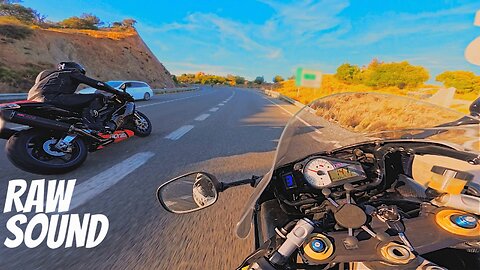 Suzuki Gsxr 1000 K2 VS Aprillia RSV 1000 RAW sound POV Mountian Race