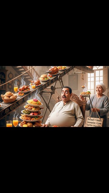 The Infinite Arab hospitality conveyor belt 🥧