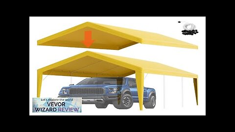 VEVOR Carport Replacement Canopy Cover 10 x 20 ft Garage Top Tent Review