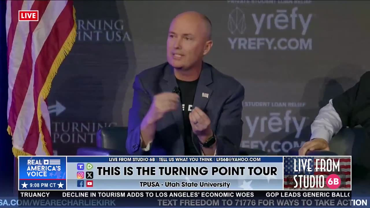 STUDENT ASKS GOV. COX ABOUT CHARLIE CALLING HIM OUT