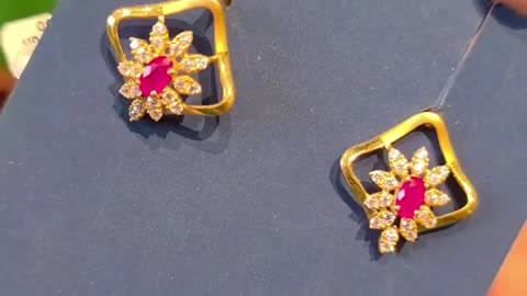 Elegant 916 Gold Earrings from 2gm | Up to 75% Off Gold Jewellery | DAR Jewellery Coimbatore