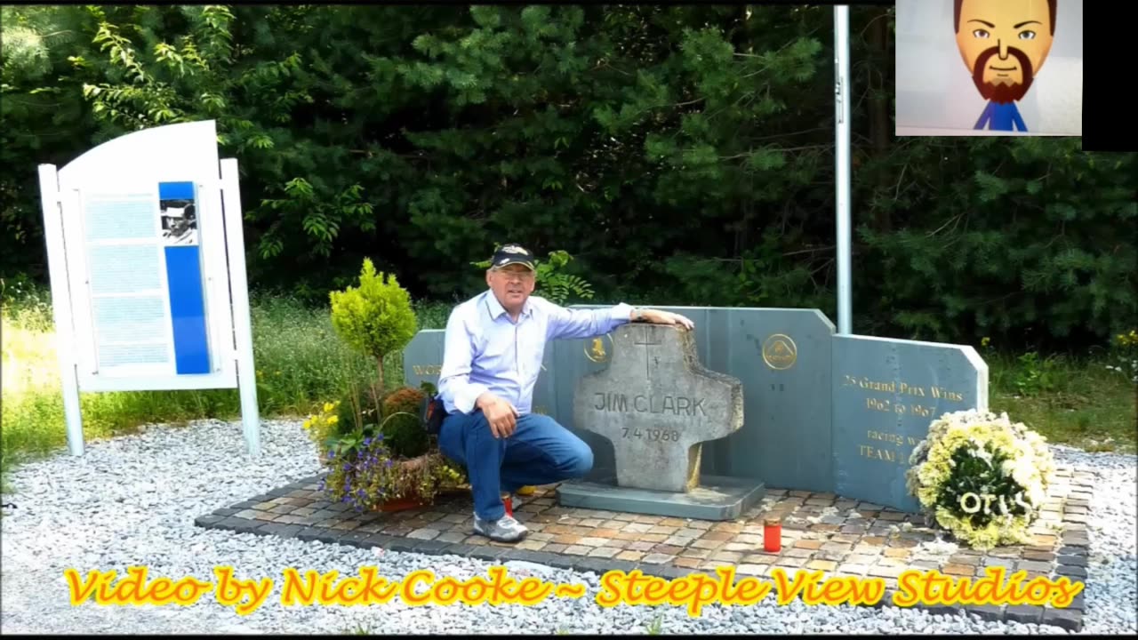 Locating the site of Jim Clark’s fatal accident at Hockenheim. (REACTION)