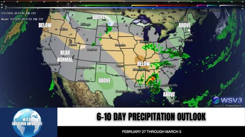 🌧️ Above-Average Rain Hits FL & NE Next Week! 2/21/25 #shorts #weatherupdate #rain