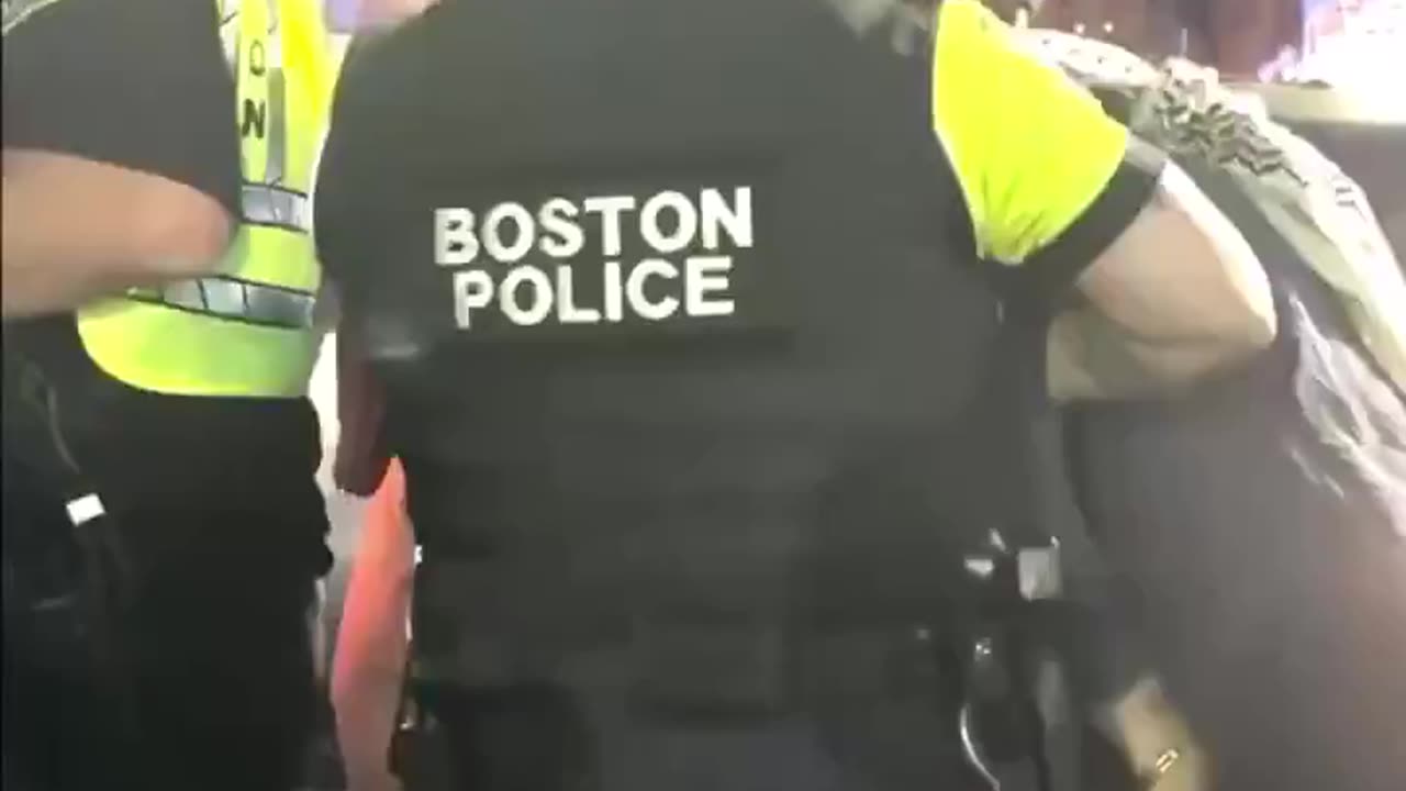 Boston Common descended into chaos last night