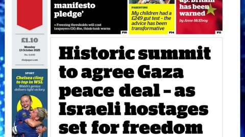 🔥Headlines Monday 13th October 2025 Newspaper Headlines 🎉📰#britishpress #breakingnews.