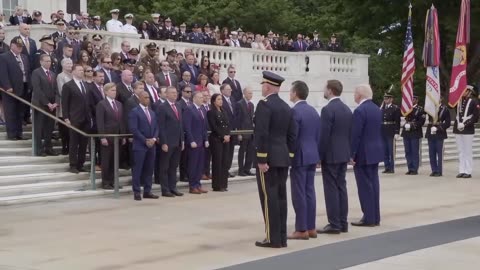 President Trump Participates in a Memorial Day Tribute at Arlington National Cemetery