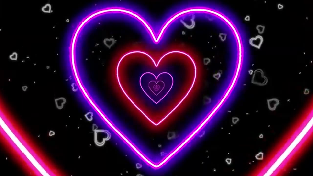 Heart tunnel loop 💕 pink and purple