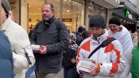 Harinam Sankirtan in Heidelberg, Germany December 2024