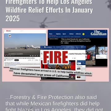 Fact Check: Video Does NOT Show Helicopters Taking Mexican Firefighters To Help With LA Wildfire