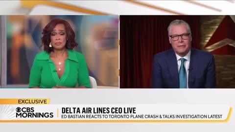 Delta CEO declined to blame Trump for plane crashes.