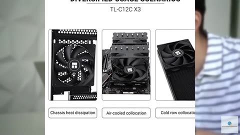 Thermalright TL-C12C X3 CPU Fan 120mm Case Cooler Fan, 4pin PWM Silent Computer