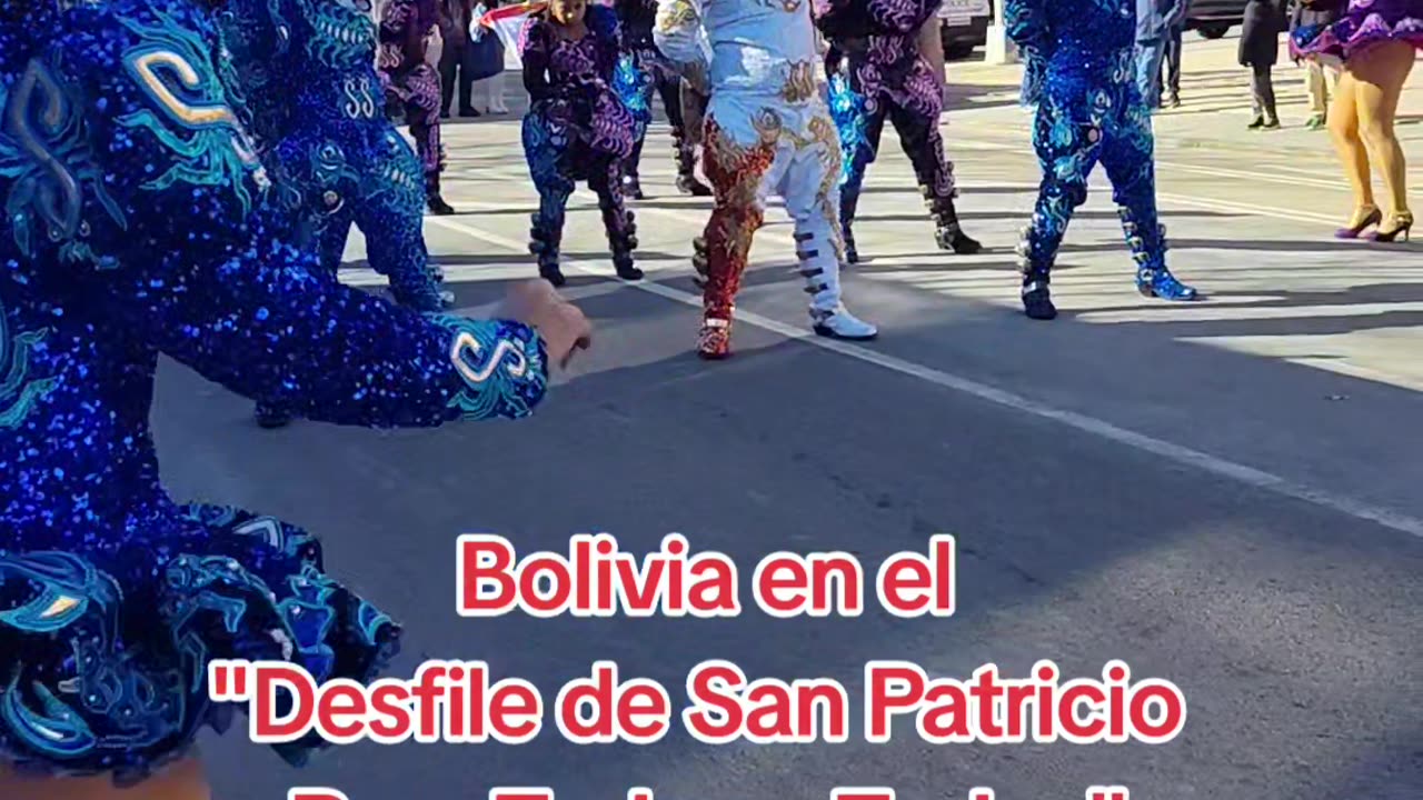 Bolivia en el Desfile de San Patricio en Queens, Nueva York.