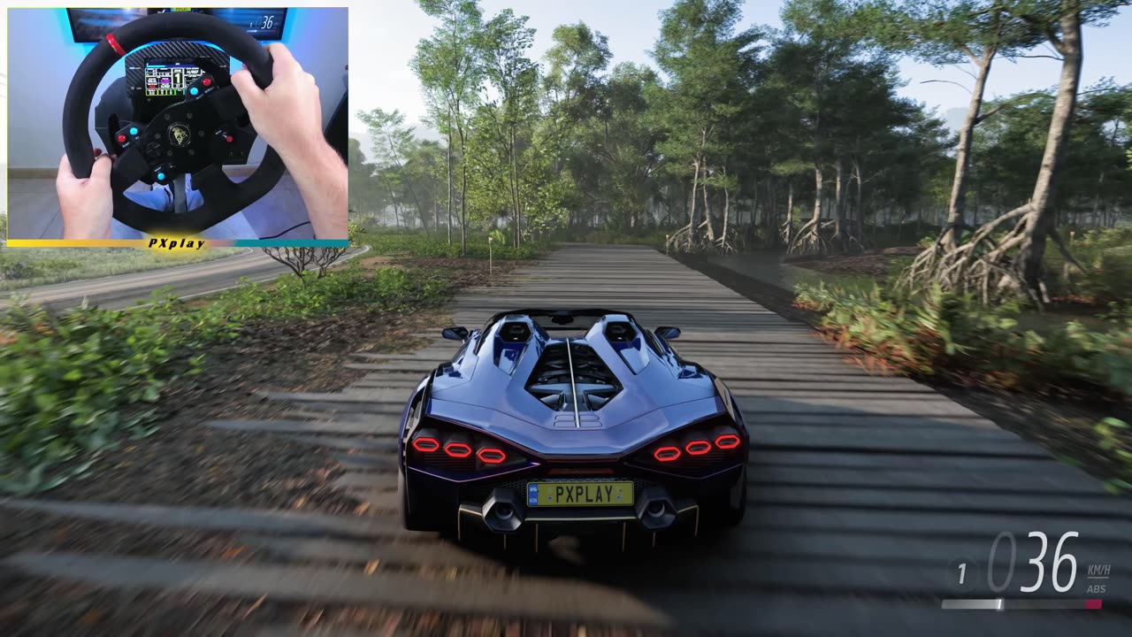 Forza Horizon 5 | 8K MAX Settings | RTX 4090 + Steering Wheel Gameplay