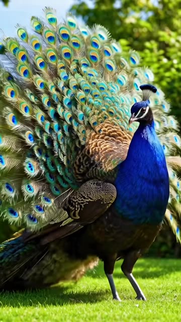 Peacock Strutting