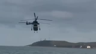 🚁 The moment of yesterday's Ka-226 helicopter crash in Dagestan with employees