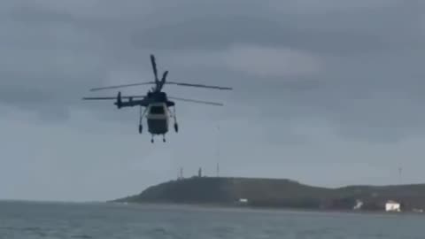 🚁 The moment of yesterday's Ka-226 helicopter crash in Dagestan with employees