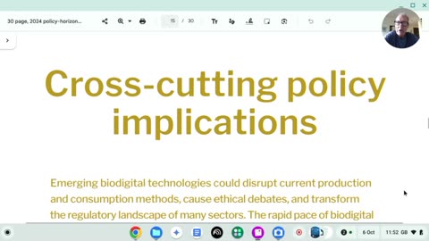 Biodigital Convergerce: Cross-Cutting Policy Implications - Data, Genomics, Critical Systems