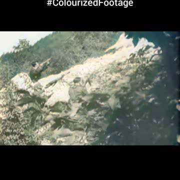 1944 Yugoslav partisans in action 🇷🇸 Engaged in fierce wartime clashes ⚔️ #Colourized