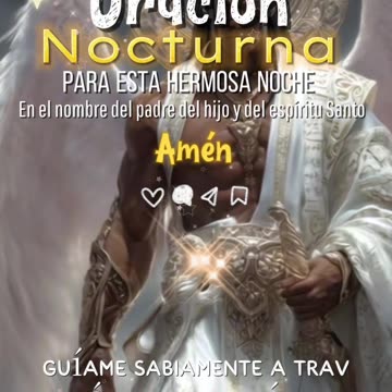 ORACIÓN PARA LA 🙏 🙌 NOCHE 🙏 🙌 ✨️ ♥️