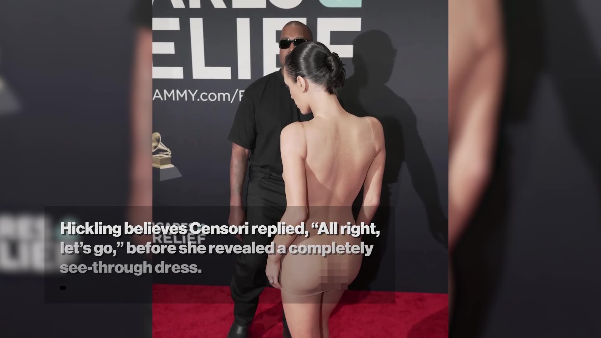 Here's what Kanye West said to wife Bianca Censori during nude Grammys 2025 red carpet appearance