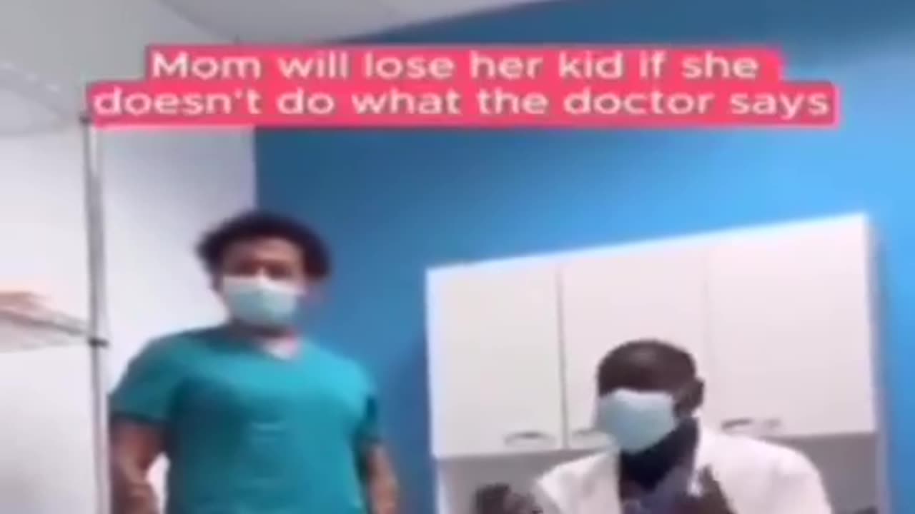 The look on her face says it all. A mother. Cornered