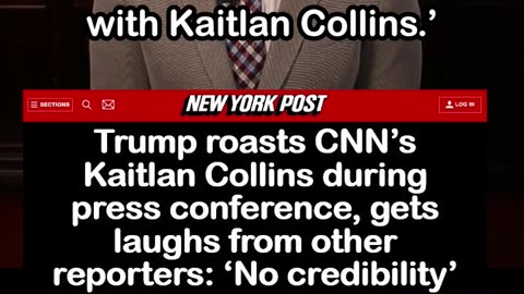 Trump Roasts CNN’s Kaitlan Collins During Press Conference