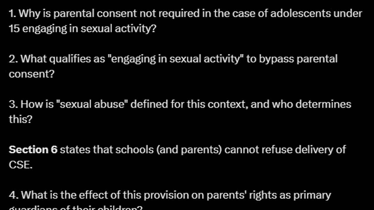 Comprehensive Sexuality Education (CSE) Bill