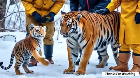 Tigers With Rescue Team