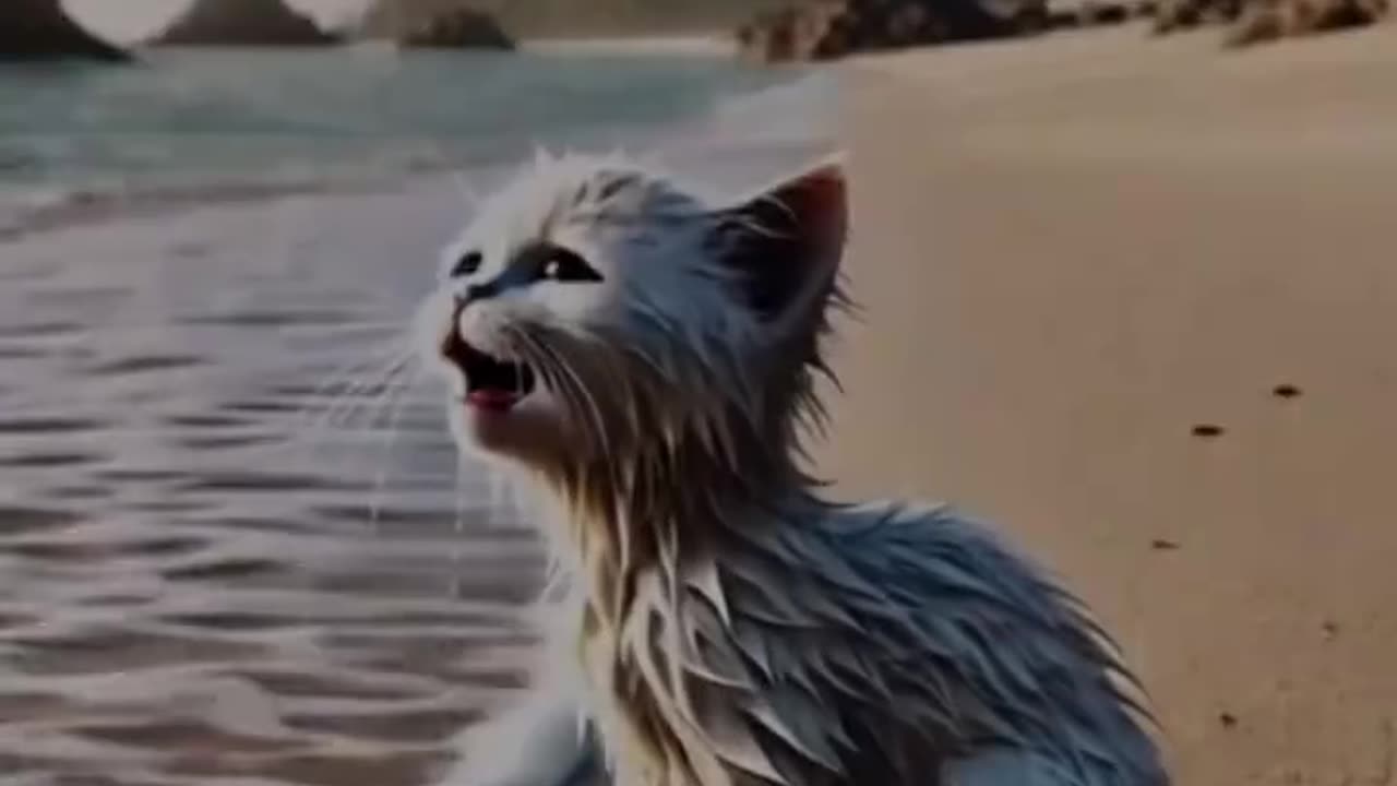 Cat animation video