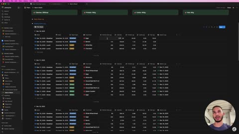 I Built Myself A Macro Tracker Using Notion