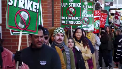 NYC Mayor-elect Zohran Mamdani and Senator Bernie Sanders joined striking Brooklyn baristas